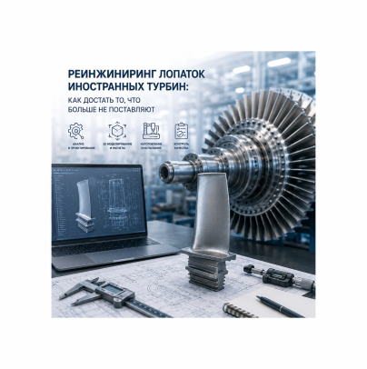 Реинжиниринг лопаток иностранных турбин: как достать то, что больше не поставляют.
